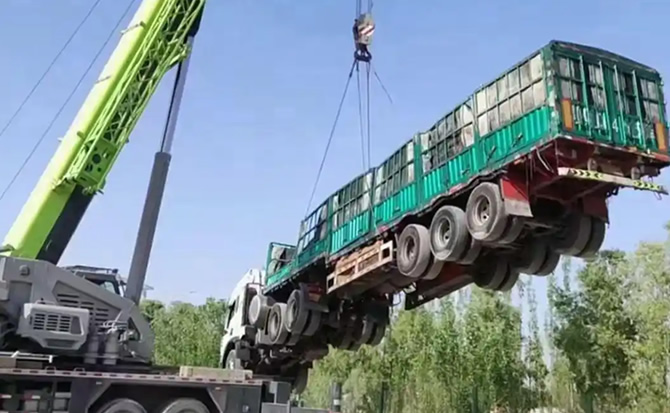 西沙区道路脱困救援案例